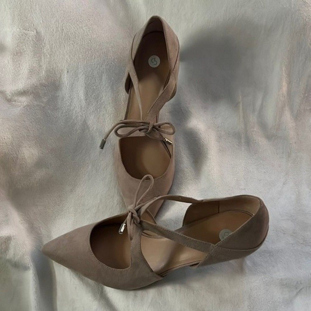 Dress Barn Megan Pointed Toe Tie Pumps | Size 10